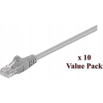 Síťový kabel MicroConnect U/UTP CAT5e 5M šedý - sada 10 kusů