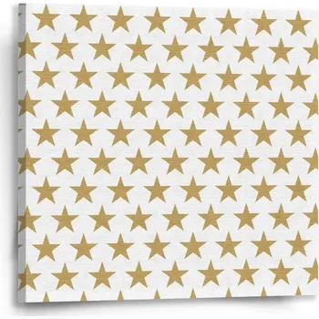 Obraz Sablio Obraz Zlaté hvězdy - 50x50 cm