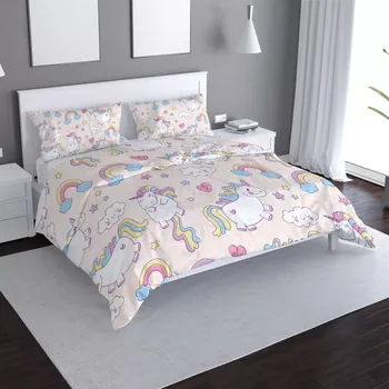 Povlečení Sablio Povlečení Jednorožci - 140x200 / 90x70