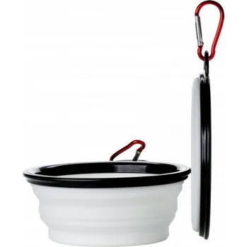 Miska pro psa Jedna silikonová miska Pet Supplies bílá 0,35 l