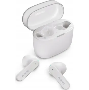 Sluchátka Bílá bezdrátová sluchátka do uší True Wireless Philips TAT2139WT