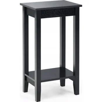 Konferenční stolek Kávový stolek Costway čtvercový 39,6 x 29,6 x 73,5 cm černý