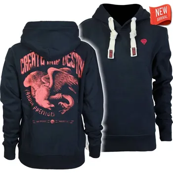 Dámská mikina Dámská mikina Yakuza Premium Selection 3936 modrá s kapucí Velikost: XL