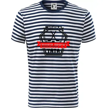 Pánské oblečení Jsem hokejový táta - hokejky - Triko na vodu - L ( Prouhovaná )