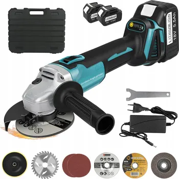 Bruska ÚHLOVÁ BRUSKA AKUMULÁTOROVÁ KOTOUČE 125mm 2 BATERIE