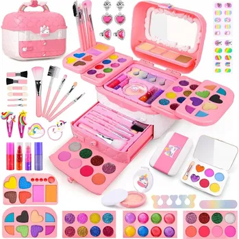 dětské šminky a malovátka KUFEREK KOSMETYKÓW PRO DĚTI NA MALOVÁNÍ RŮŽOVÝ