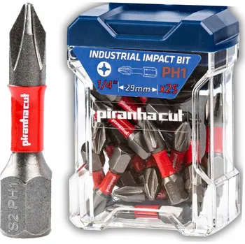 Bit Rázové bity PiranhaCut PH1 29 mm 25 ks