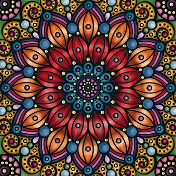 Puzzle CURIOSI Čtvercové Q Gold Vzor IV 72 dílků