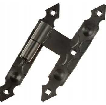 pant Závěs na okenice kovaný retro dveřní 200MM černý PL