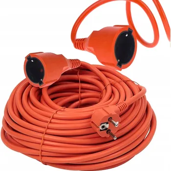 Napájecí kabel PRODLUŽOVACÍ KABEL ZAHRADNÍ PRO SEKAČKU STAVEBNÍ SILNÝ JEDNOTLIVÝ KABEL 2x1,5 20m