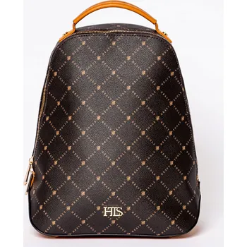 Městský batoh HEAVY TOOLS Elegantní Prostorný Dámský Módní BATOH do Města EBEZE Hnědý