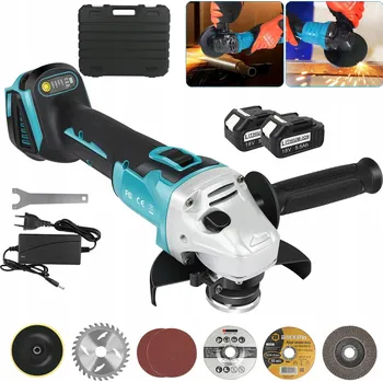 Bruska BEZKARTÁČOVÁ AKUMULÁTOROVÁ BRUSKA ÚHLOVÁ BRUSKA 2xAKU