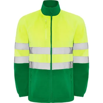 Pánské oblečení Roly Altair Fleecová mikina Hi-Viz HV9305 Garden Green 52-Fluor Yellow 221 XXL
