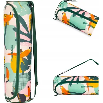 podložka na cvičení Bavlněný obal na podložku na jógu a cvičení s popruhem SPOKEY 74x19 cm