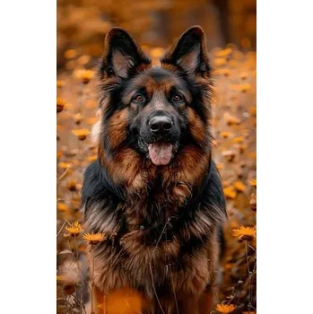 Obraz Diamantová Mozaika Pes Německý Ovčák Portrét 30x40 Cm Kreativní