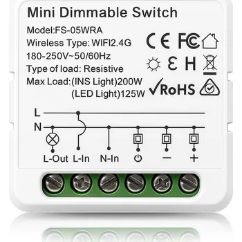 IP kamera Stmívač pro LED pásek 230V, Neon LED Mini Ovladač s Wifi TUYA