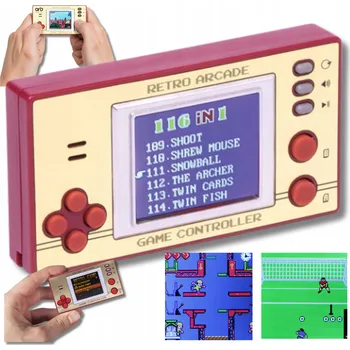 Herní konzole Thumbs Up RETARCCTL 1.8" mosaz, Červená přenosná herní konzole