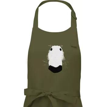 Kuchyňská zástěra Barzoj čumák (Moňas) - Dámská zástěra na vaření - Univerzální velikost ( Khaki )