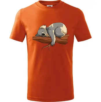 Chlapecké oblečení Koala na větvi - Tričko dětské bavlněné - 122 cm/6 let ( Oranžová )