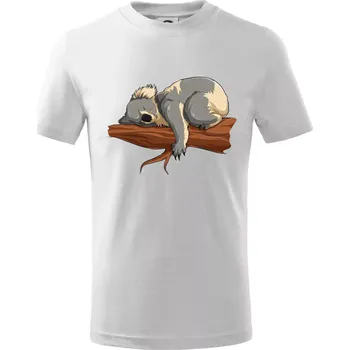 Chlapecké tričko Koala na větvi - Tričko dětské bavlněné - 98 cm / 2 roky ( Bílá )