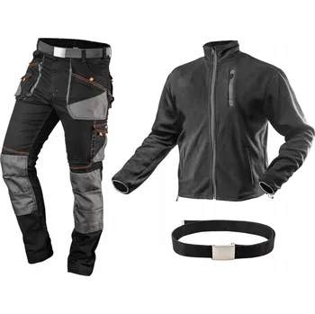 Pracovní obuv NEO Pracovní kalhoty HD Slim + Pracovní fleecová mikina vel. XXL | Sada pracovního oblečení BOZP