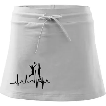 Dámská sukně EKG volejbalisti muži - Sportovní sukně - two in one - XS ( Bílá )
