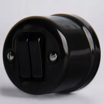 vypínač Dvouokruhový vypínač JLM Lighting 2WN02BKL černý