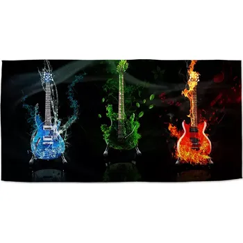 Osuška Sablio Ručník Kytary - 30x50 cm