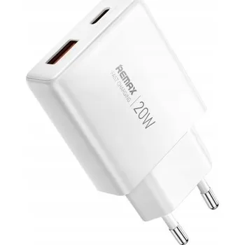 Síťová nabíječka REMAX ULTRA THIN GaN 20W RP-U01-AC BÍLÁ