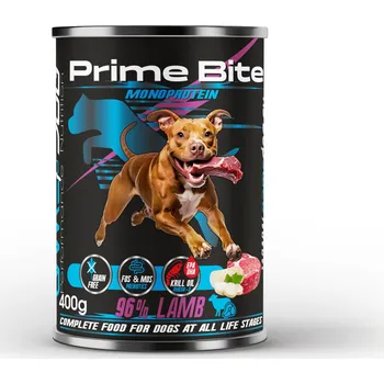 Krmivo pro psa Mokré krmivo pro psy Krmivo Prime Bite Jehněčí s petrželkou 400g