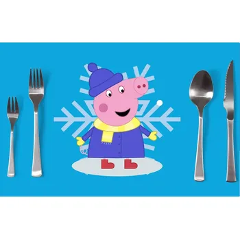 prostírání Sablio Prostírání Prasátko Pepina Vločka: 40x30cm