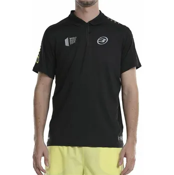 BULLPADEL Pánská polokošile s krátkým rukávem Bullpadel Liceo Černý XL ČERNÁ
