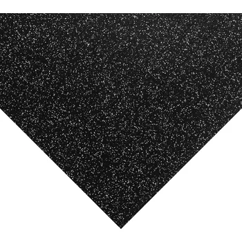 Rohožka Flomat Černo-bílá gumová podlahová deska (role) FLOMA FitFlo SM1050 - 10 m x 125 cm x 0,6 cm