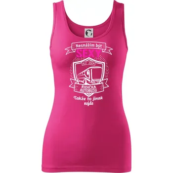 Dámské tričko Nesnáším být sexy - Řidička autobusu - Dámské tílko - M ( Purpurová )