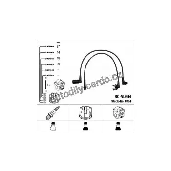 Zapalovací kabel Sada kabelů pro zapalování NGK RC-VL604 - VOLVO