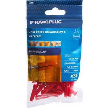 Vrták Univerzální hmoždinky Rawlplug 6 x 30 mm 0,3 kg / 36 ks