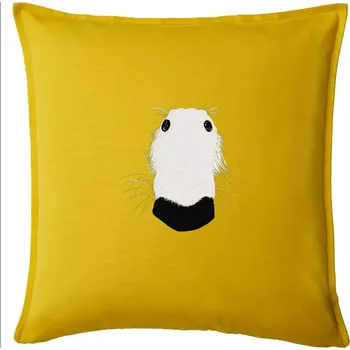 Polštář Barzoj čumák (Moňas) - Polštář 50x50 - 50x50 - Pouze potah ( Žlutá )