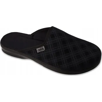 Pánská obuv Pánské Papuče , černé látkové pantofle, Befado 548M052 45