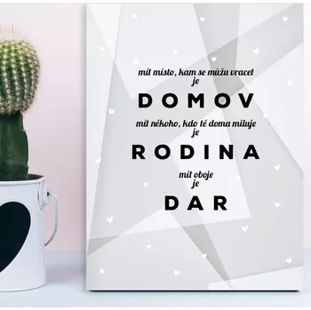Plechová cedule Sablio Dárková cedulka Domov 5: 30x40 cm