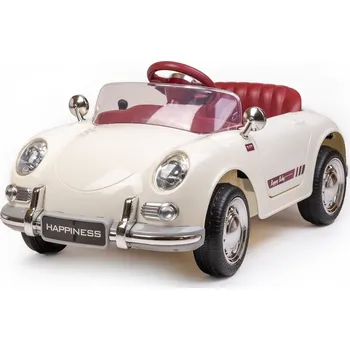 Dětské elektrovozidlo Dětské elektrické autíčko Baby Mix Retro Pearl bílé (poškozený obal)