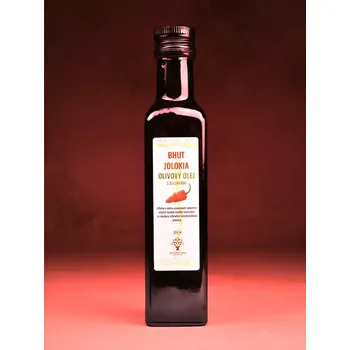 Rostlinný olej Výchozí Olivový olej s chilli Bhut Jolokia 250 ml