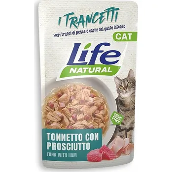 Krmivo pro kočku Krmivo Life Cat Natural pro kočky a šunka 55g