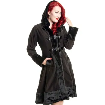 Dámský kabát kabát dámský POIZEN INDUSTRIES - MINX - BLACK - S