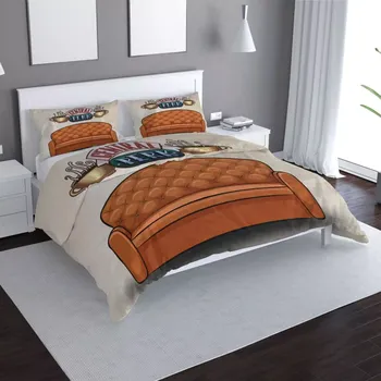 Povlečení Sablio Povlečení Seriál přátelé CENTRAL PERK Gauč - 140x220 / 90x70