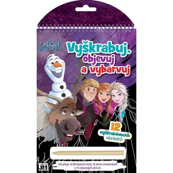 omalovánky JIRI MODELS Vyškrabuj, objevuj, vybarvuj Ledové Království kreativní sešit | 14