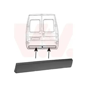 Lišta karosérie Ozdobná / ochranná lišta, dveře VAN WEZEL 1747432