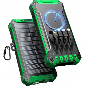 Powerbanka POWERBANK SOLÁRNÍ NABÍJEČKA INDUKČNÍ 20000mAh 6xUSB SVÍTILNA 2x LED