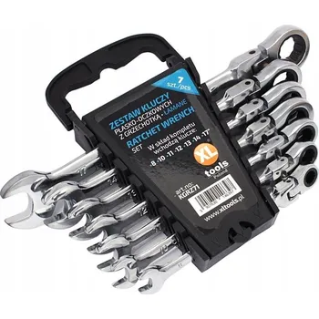 Klíč Očkoploché klíče s ráčnou, lámací, sada 7 ks, 8-17 mm, ráčna KGRZ71