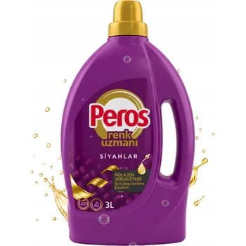 Prací prostředek PEROS Tekutý GEL na praní ČERNÉHO prádla 3L | S efektem kolagenového séra