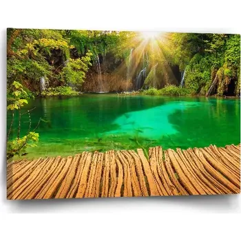 Obraz Sablio Obraz Jezírko s vodopádem - 60x40 cm